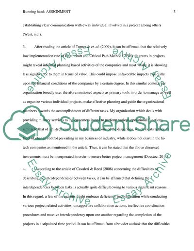 Project Management and Predetermined Business Targets