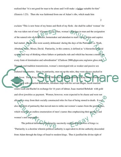 A Potent Means in the Analysis of Gender Relations