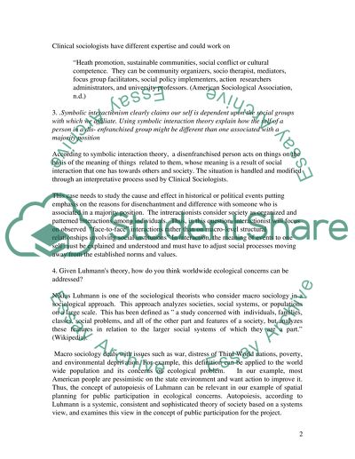 The Theory of Symbolic Interactionism