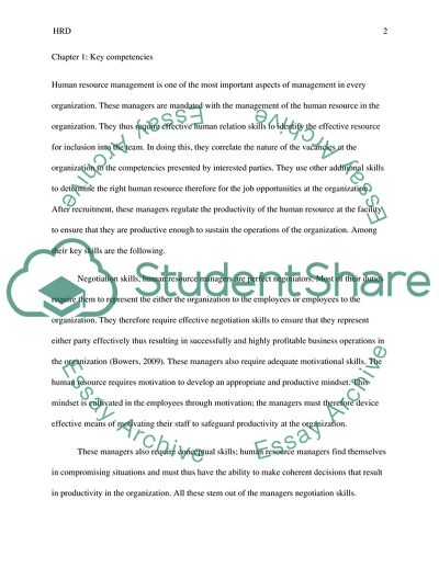 Human Resources Development as The Most Important Aspects of Management