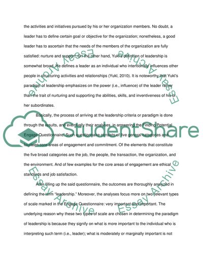 My leadership capability