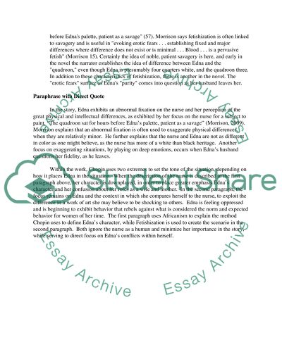 Paraphrasing a passage