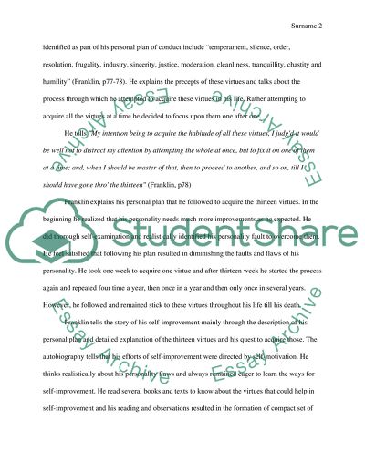 The autobiography of Benjamin Franklin