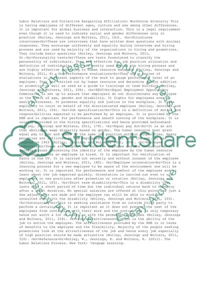 Labor Relations and Collective Bargaining