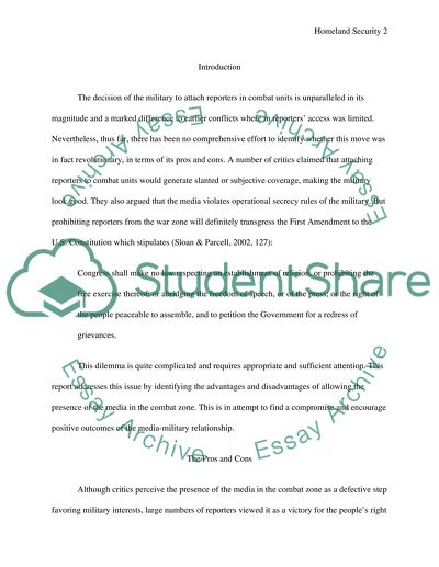 The Pros and Cons of Allowing Media Presence in Combat Zones