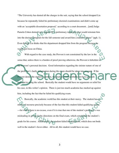 Dismissal of the Doctoral Student