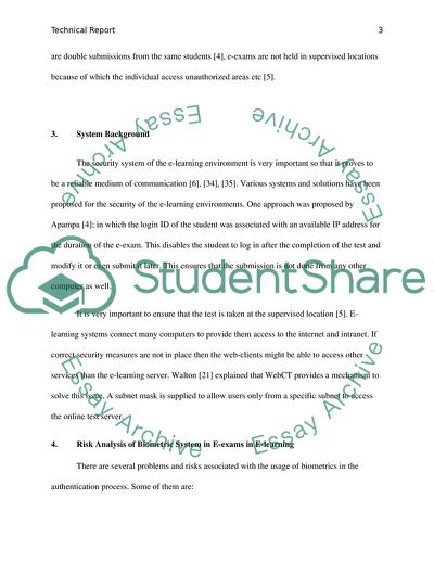 Biometrics Authentication in E-exams