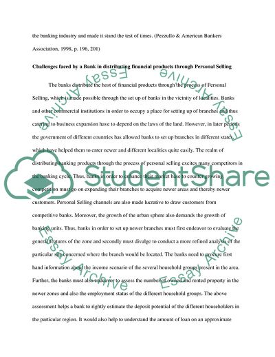Channels of Distribution available to a Financial Service Organization