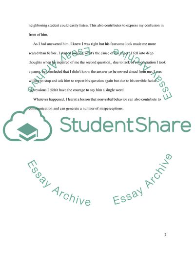 Nonverbal Communication Issues