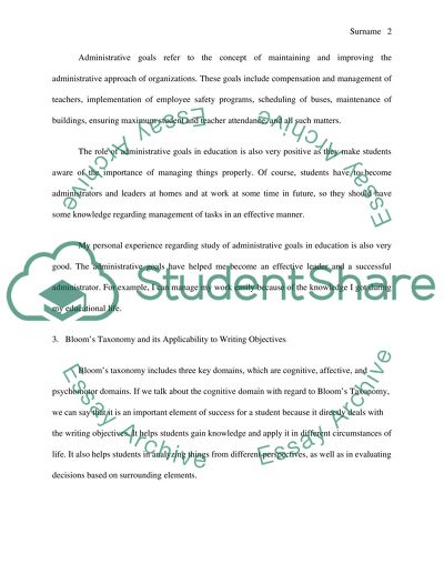 The Role of Societal Goals in Education