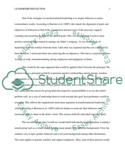 Individual Leadership Growth Reflection