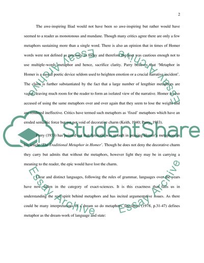 Composition of Iliad and Odyssey