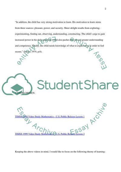 Educational Psychology: cognitive development