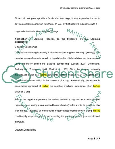 How To Write A Thesis For A Narrative Essay Psygology Learning Experience Thesis For Narrative Essay also Essay On Health Psygology Learning Experience Essay Example Topics And Well Argument Essay Paper Outline