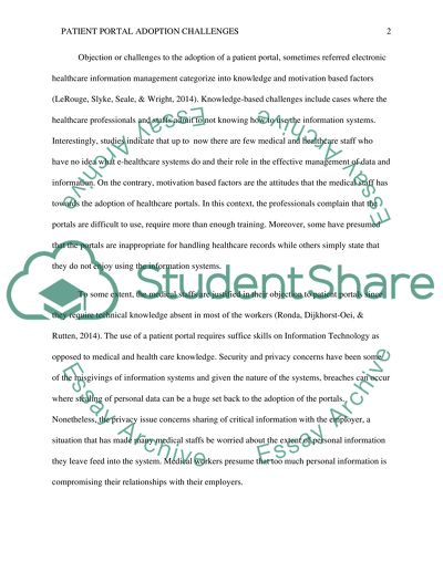 Patient portal adoption challanges