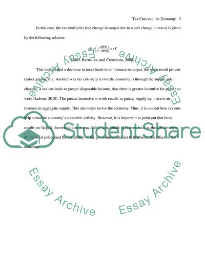 How can tax cuts help revive the economy