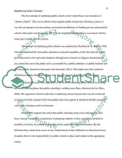 Should Public Schools Be Redefined