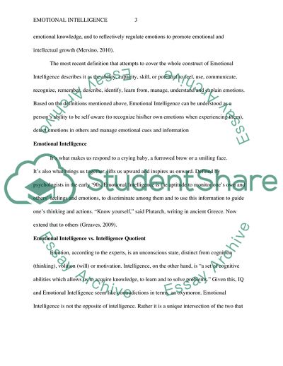 Emotional Intelligence as our Meta-level Ability to Handle Emotions