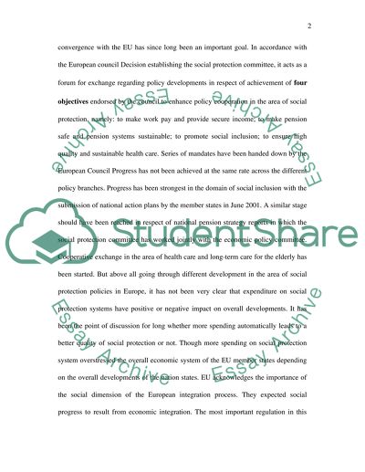 Whether Social Protections in Europe Are too Generous