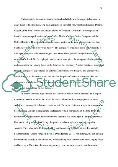 Marketing Analysis for Starbucks