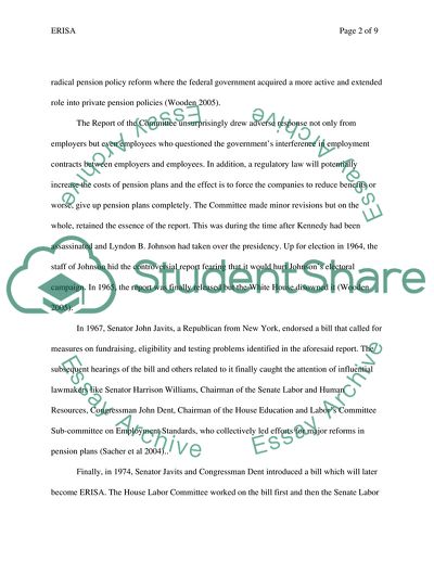 Major Dilemmas of ERISA