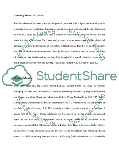 History of Buddha and Buddhism