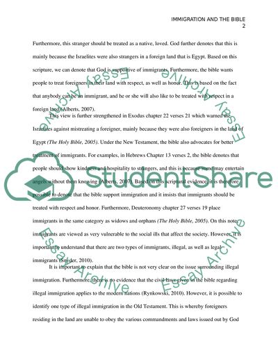 Immigration and the Bible