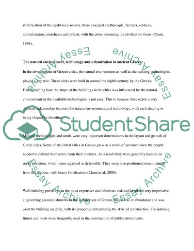 Urbanization in ancient Greece