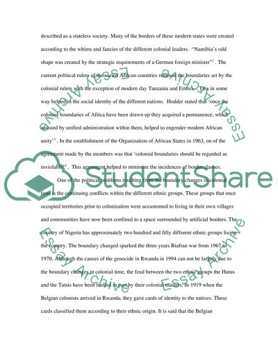 Long Term Consequences of Colonizing Africa