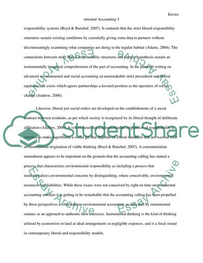 Whether Environmental Accounting Prove Destructive of Nature