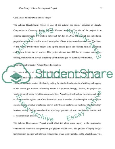 The Jelimar Development Project