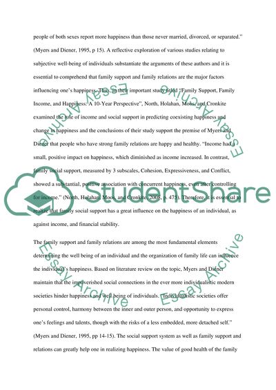 Who Is Happy by Myers and Diener