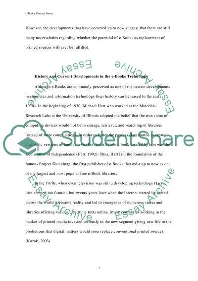 Ebooks - Past, Present and Future