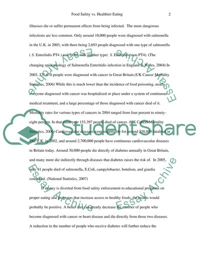 The Enforcement of Food Safety