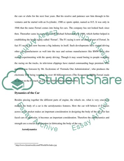 Physics of Formula One