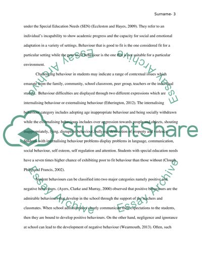 Students Behaviour in Different Contexts