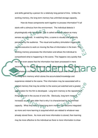 What Comes to Mind when Watching Films