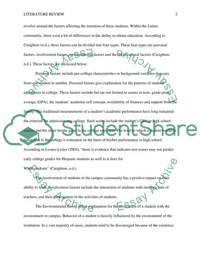 Literature review template picture