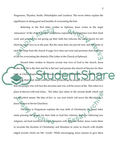 Revelation and the Apocalyptic Tradition, Jesus Letters to the seven Churches, visions and signs from heaven