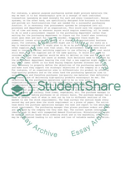 Purchasing Development