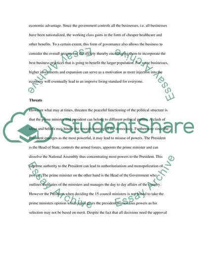 The French Political System