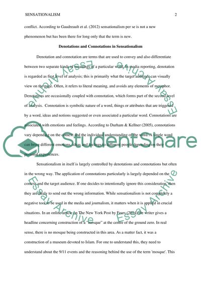 News media sensationalism picture