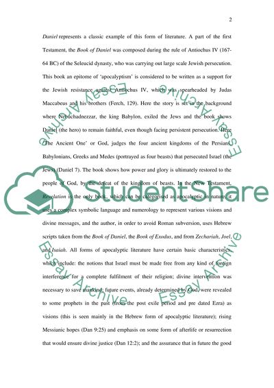Characteristics of Apocalyptic Literature