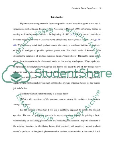 Graduate Nurse Experience
