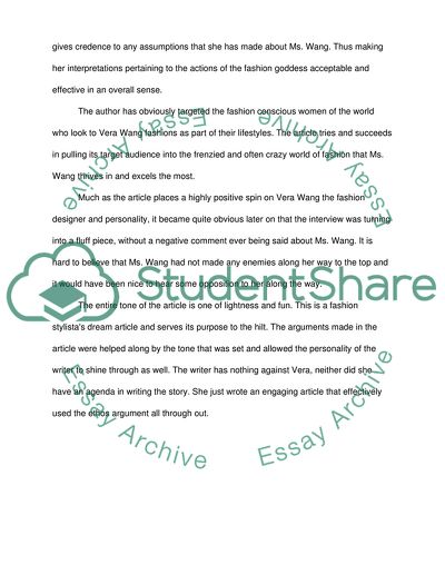 The Vera Wang Interview: Made of Honor