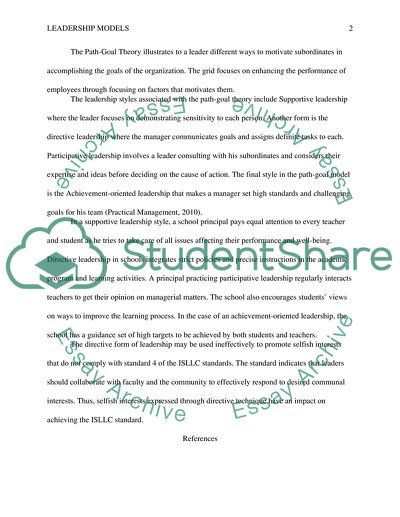 Application of Leadership Models in Schools