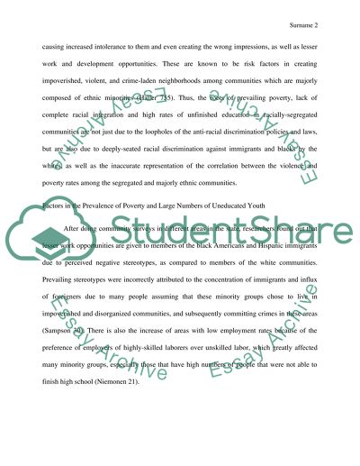 The root of poor and segregate