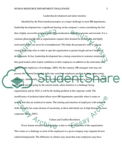 Challenges of Human Resources