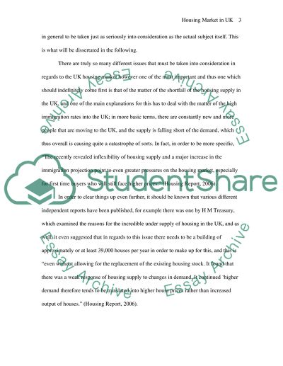 Dissertation on uk housing market