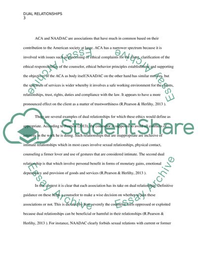 Dual Relationships Counseling